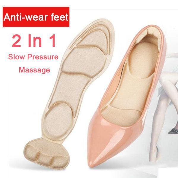 4D Free Cutting Self-adhesive Massage Insole