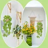 Turtleback Leaf Beginners Crochet Kit, hanging basket Crochet Starter Kits with Step-by-Step Video Tutorials, Hanging Potted Plants Knitting Starter Pack for Beginners Decoration