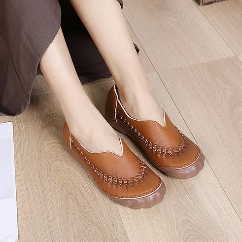 Summer Retro Flower Slip-on Shoes