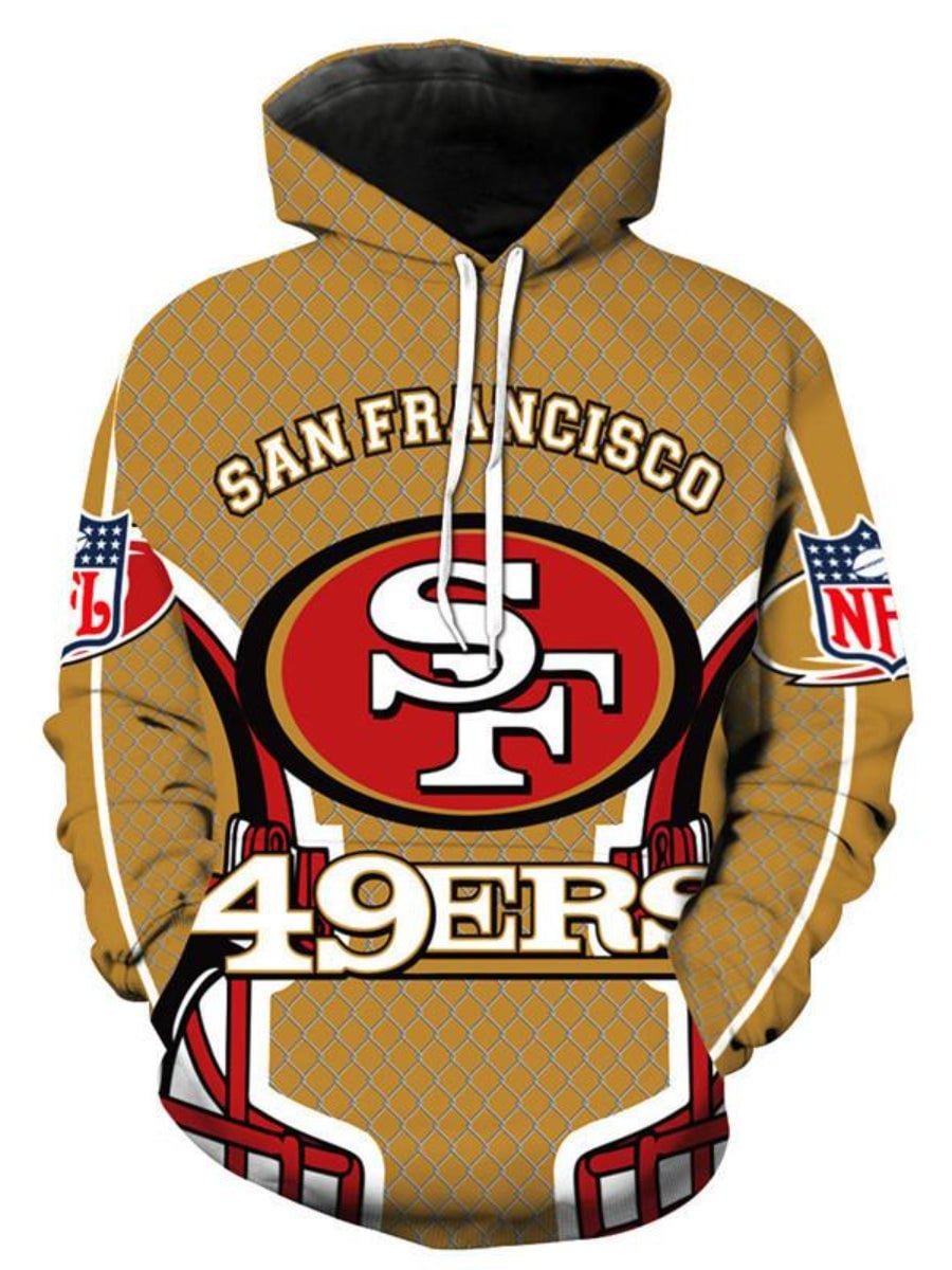 San Francisco 49ERS Hoodie NFL 3D Floral Men Sports Hoodie