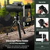 NEEWER 12x50 ED Monocular Telescope, Mobile Phone Lens Set with Metal Tripod Ball Head Mobile Phone Clip Holder Portable Storage Bag for Wildlife Watching, Camping, Astronomical Observation
