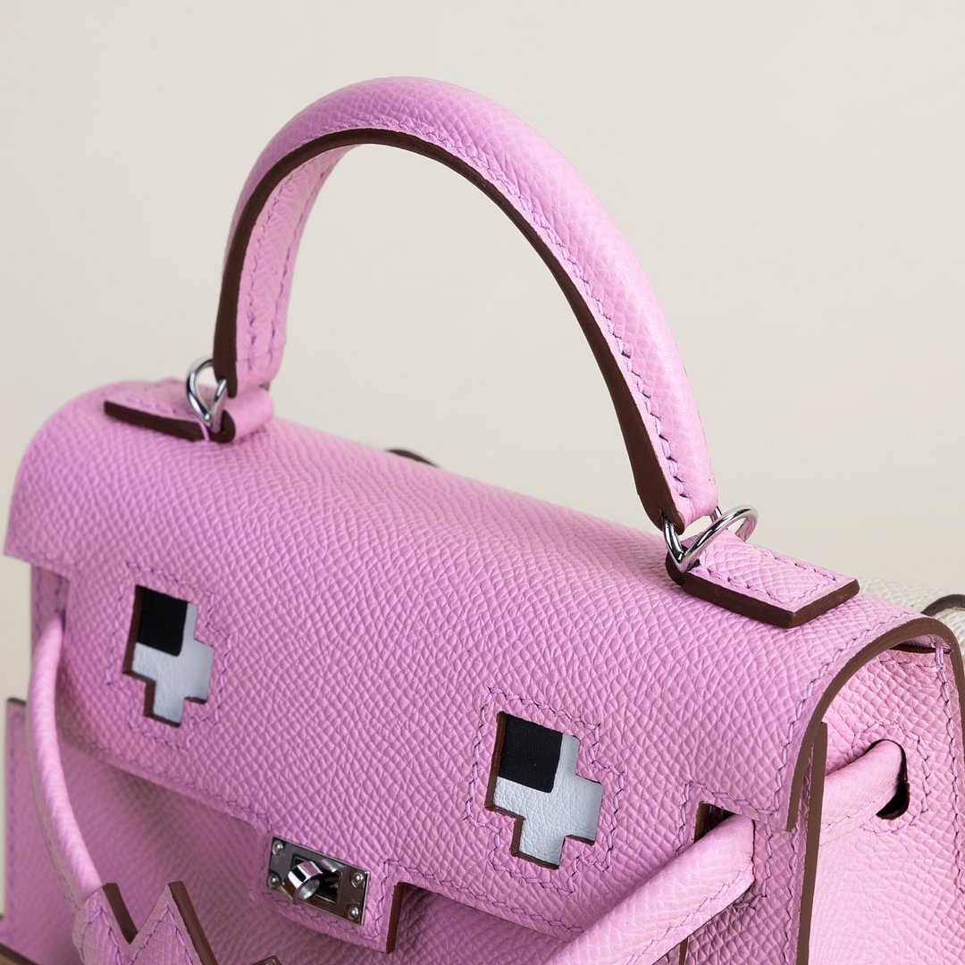 Kelly Doll Epsom X9 Mauve sylvestre/4B Biscuit/9R Lime/l2 Nata PHW