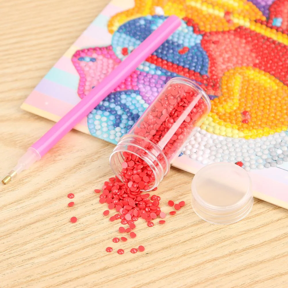 30 Bottles Diamond Painting Charms Box Embroidery Tool Storage Bag (Blue)