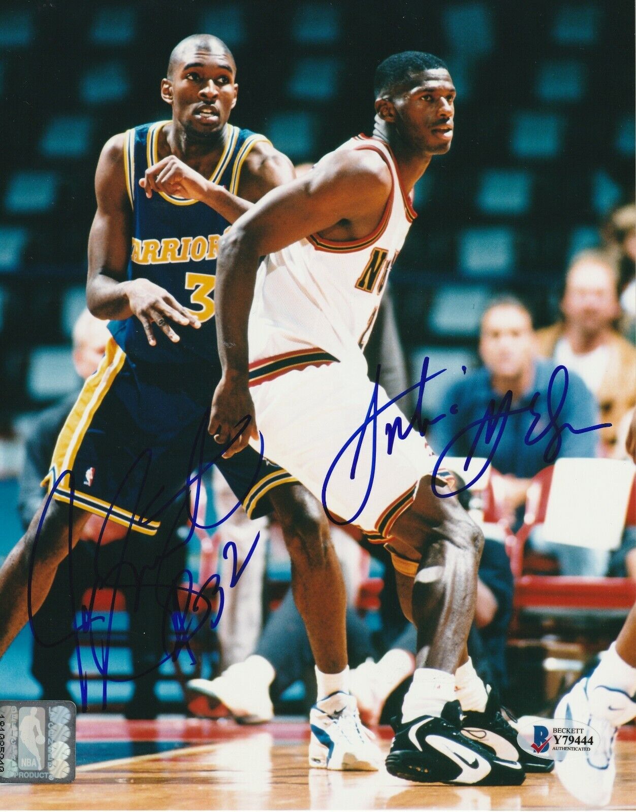 JOE SMITH & ANTONIO McDYESS Signed 8x10 Photo Poster painting w/ Beckett COA