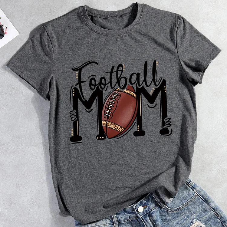 Football mom T-shirt Tee -07609-Annaletters