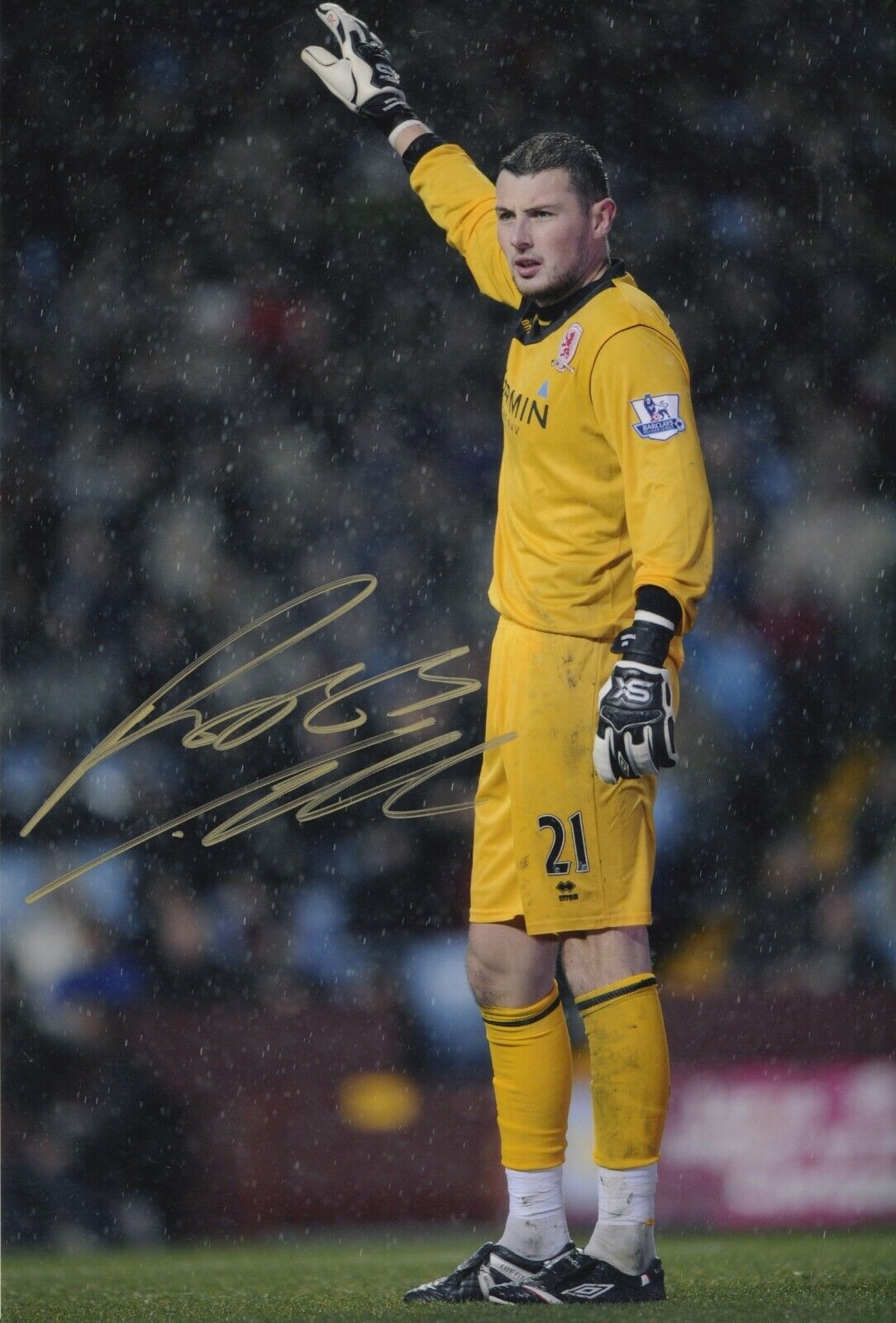 Ross Turnbull Hand Signed 12x8 Photo Poster painting - Middlesbrough Football Autograph 1.