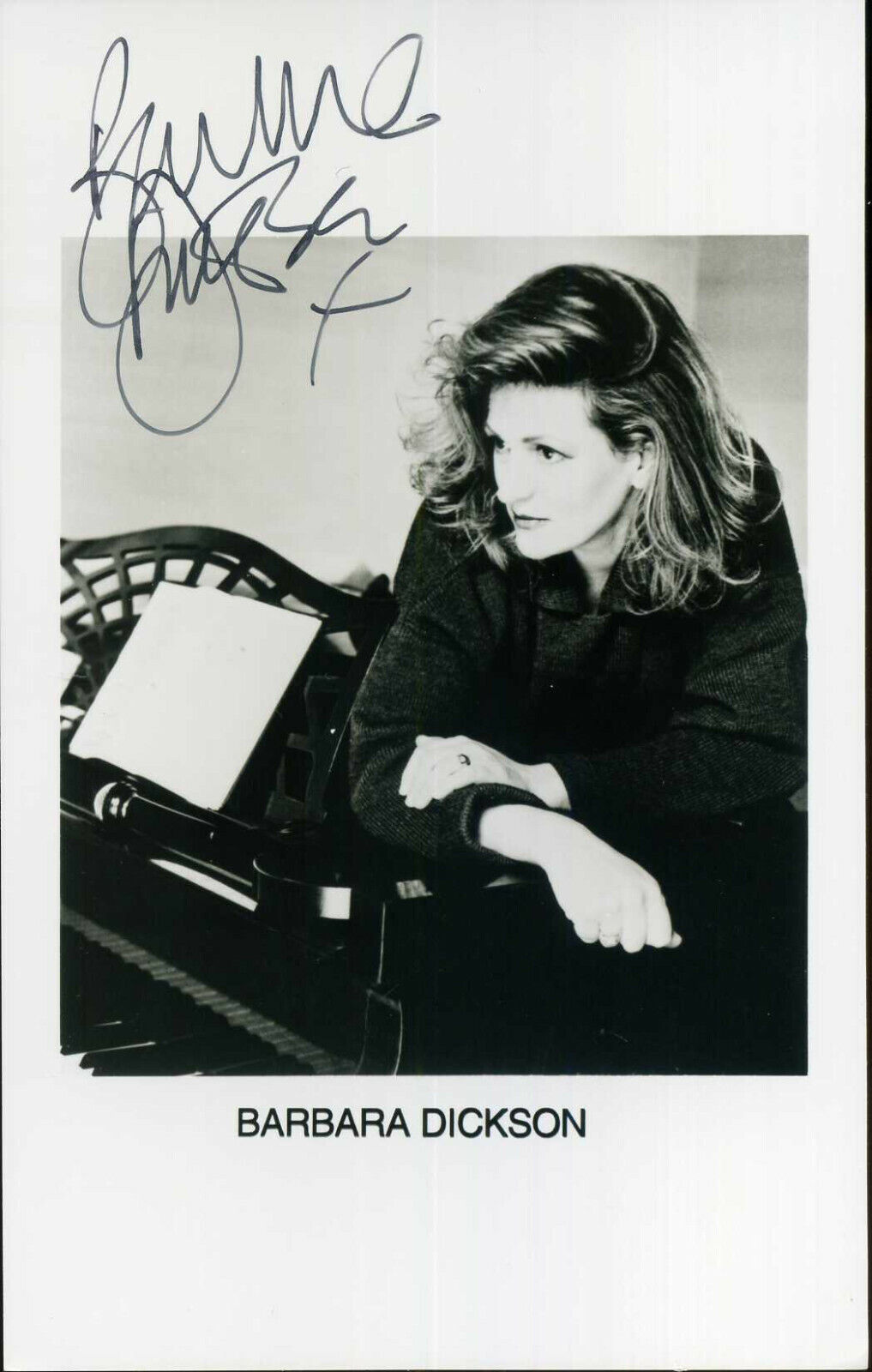 BARBARA DICKSON - Signed Photo Poster paintinggraph - Pop Singer - preprint