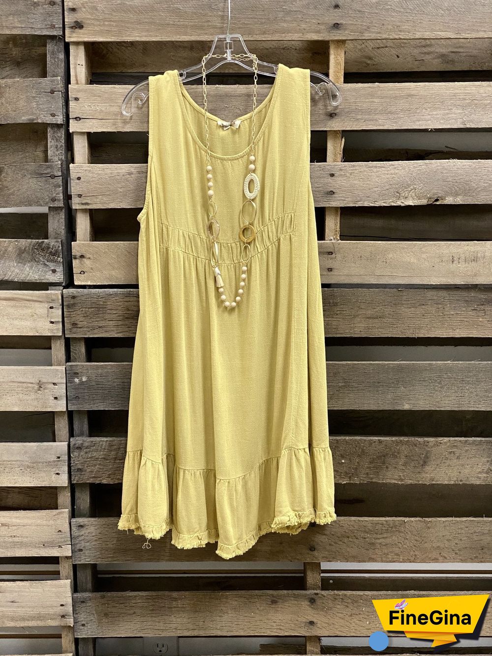 Women's Scoop Neck Sleeveless Midi Dress