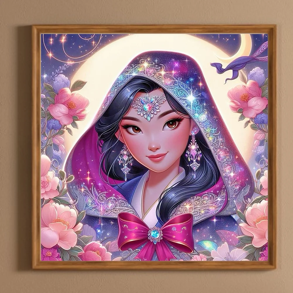Diamond Painting - Full Round Drill - Princess Mulan(Canvas|40*40cm)