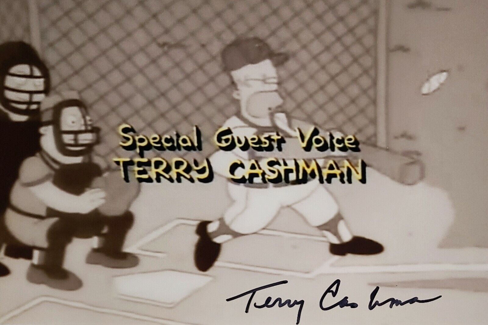 Terry Cashman Hand Signed Autograph Photo Poster painting Talkin' Baseball Simpsons Parody