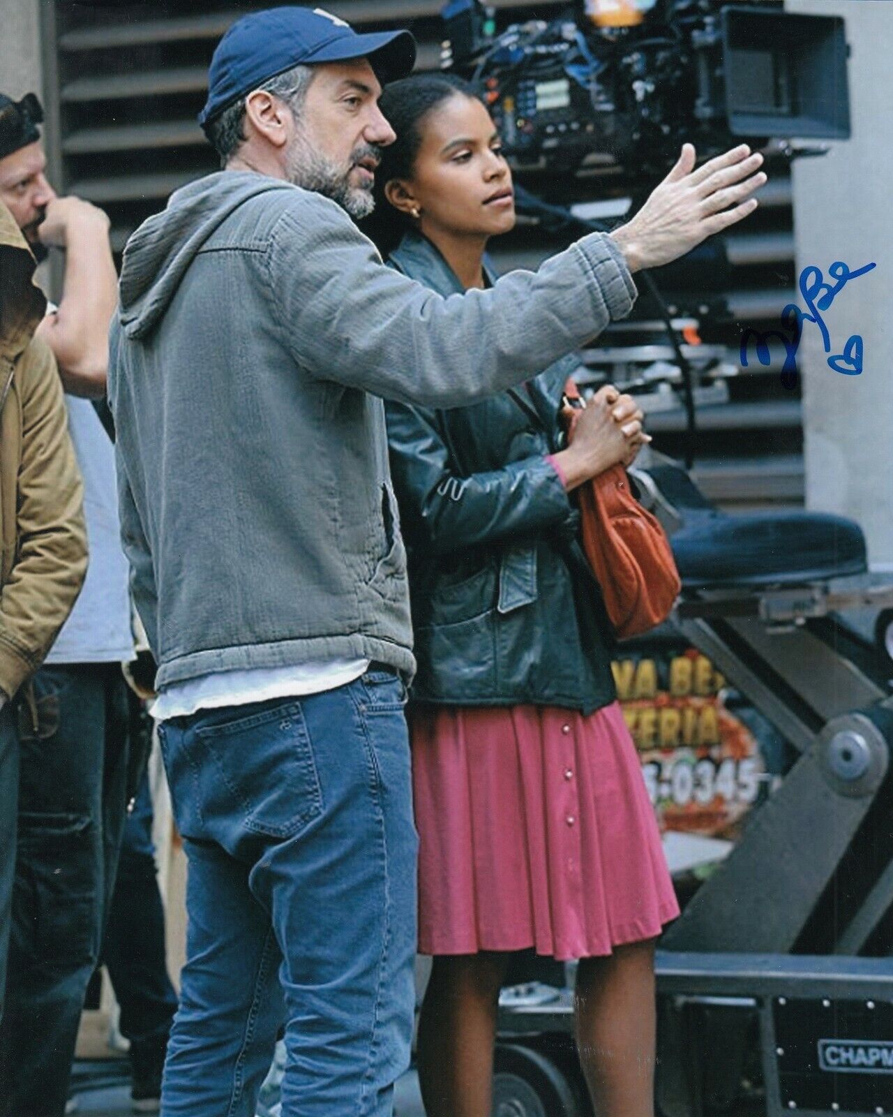 ZAZIE BEETZ signed (DEADPOOL 2) Movie 8X10 *DOMINO* ( PROOF) Photo Poster painting W/COA #3