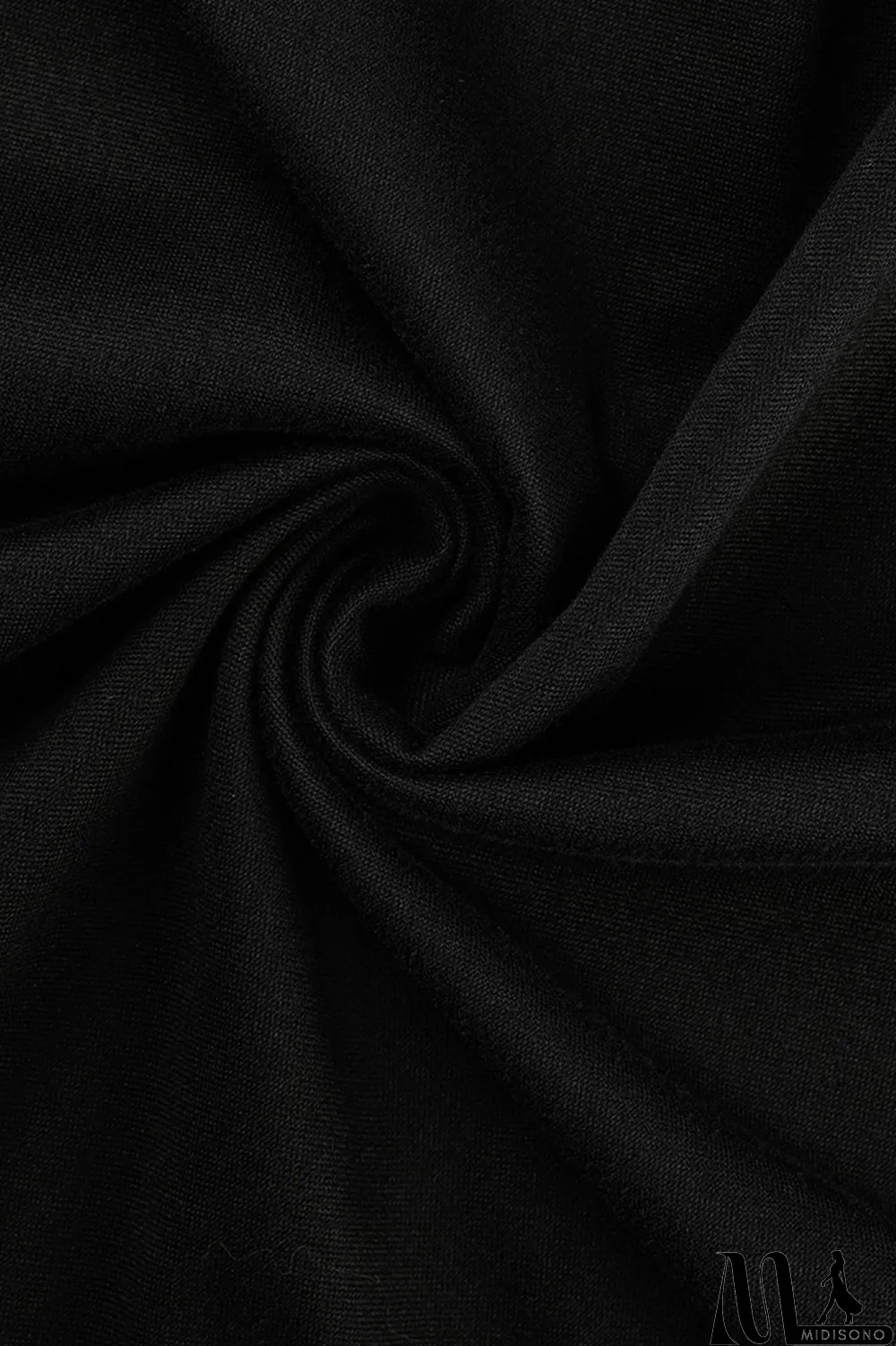 MidiSono - Black Fashion Casual Print Basic O Neck T-Shirts