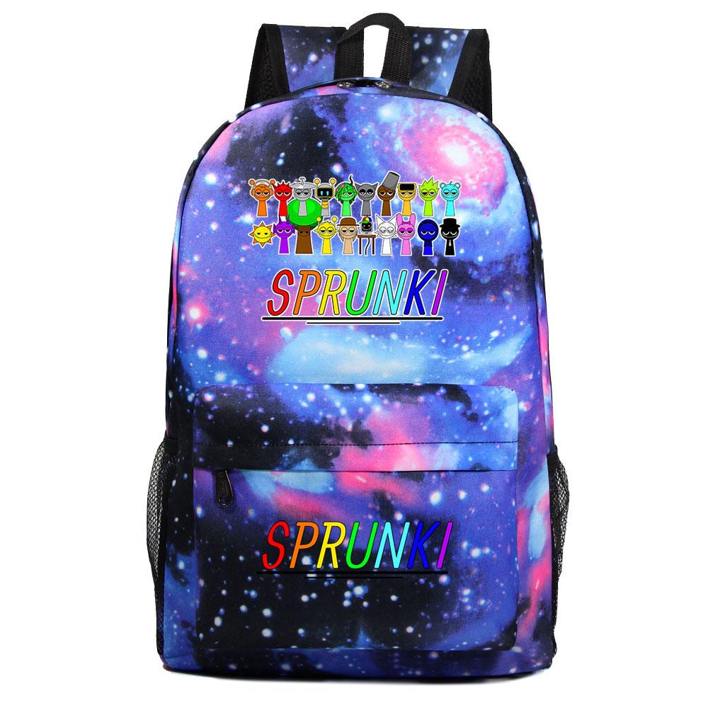 Mayoulove Sprunki Backpack Lightweight Design with Multiple Pockets for School and Outdoor Adventures-Mayoulove