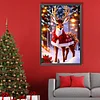 Weihnachtliche Atmosphäre - runder Bohrer Diamond Painting - 40*60cm (große Größe)