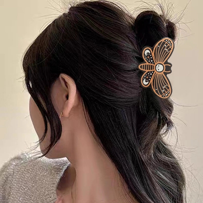 Halloween Cute Funny Women’s Pumpkin Spider Web Acetic Acid Sheets Stoving Varnish Hair Claws