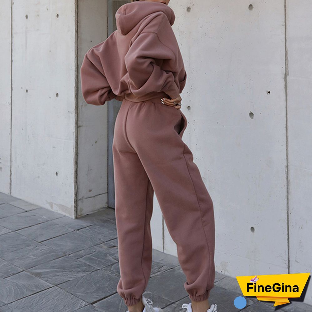 Two-Piece Sports Sweater Suit