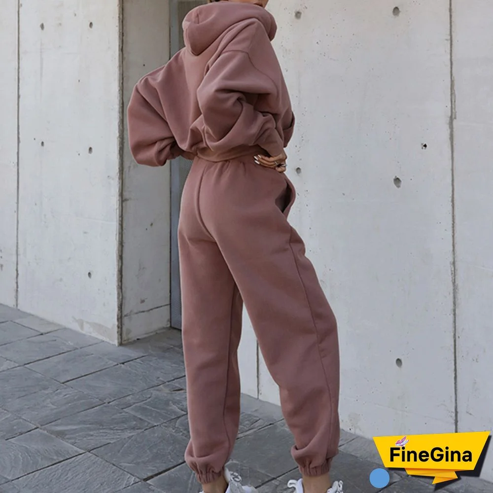 Two-Piece Sports Sweater Suit