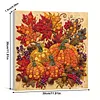 Framed Maple Pumpkin - DIY Button Art Painting Kit for Creativity DIY Pearl Dot Crafts for Gift Home Wall Decor 30*30CM