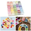 Multi-Color Embroidery Yarn with Transparent Storage Box Cross Stitch Supplies Sewing Embroidery Thread Set for Halloween Christmas Mothers Day (100)