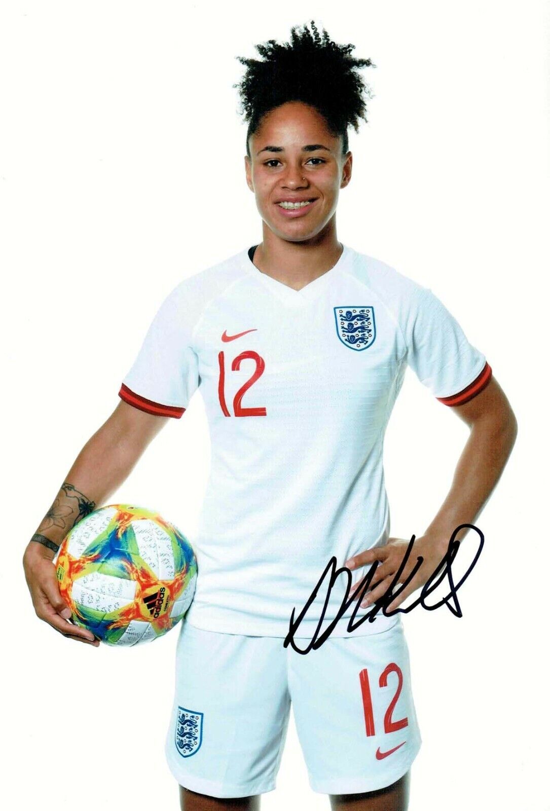 Demi STOKES SIGNED Autograph Photo Poster painting 2 AFTAL COA Manchester City England Football