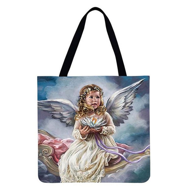 Angel Linen Tote Bag