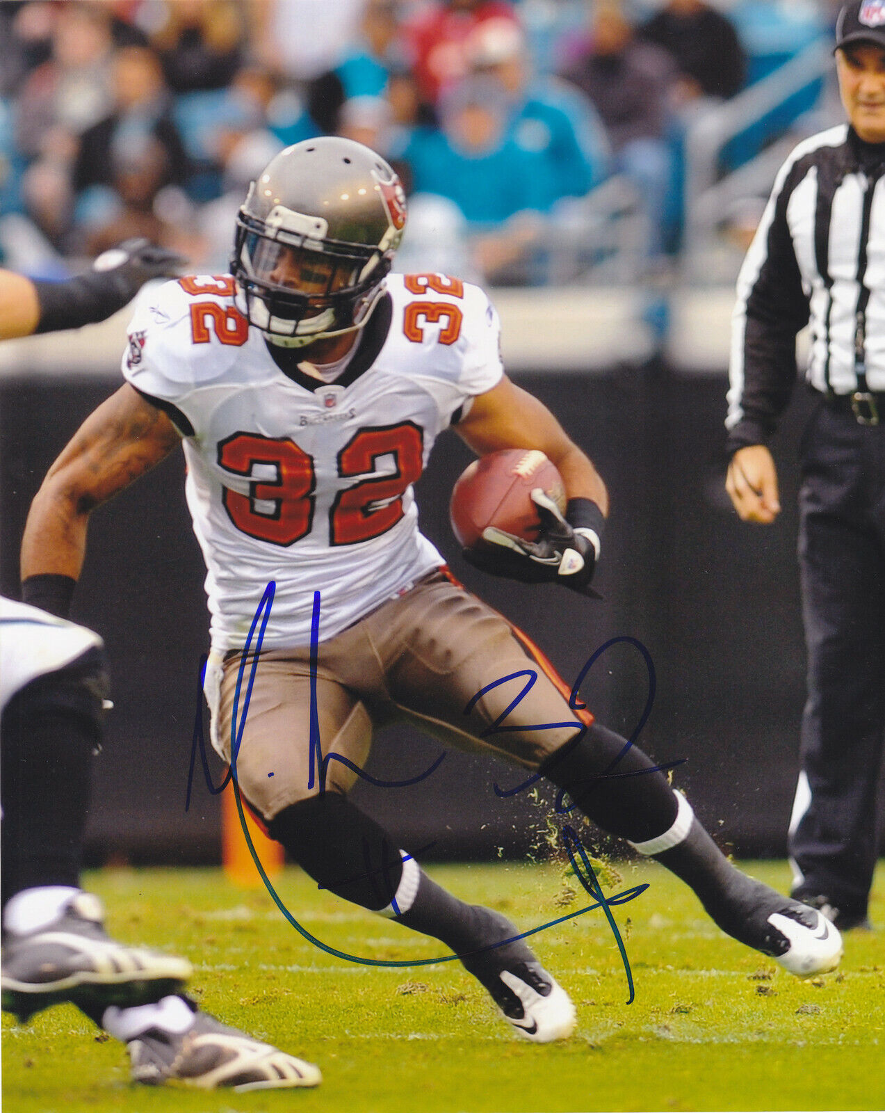 MOSSIS MADU SIGNED AUTOGRAPH TAMPA BUCCANEERS 8X10 Photo Poster painting OKLAHOMA EXACT PROOF