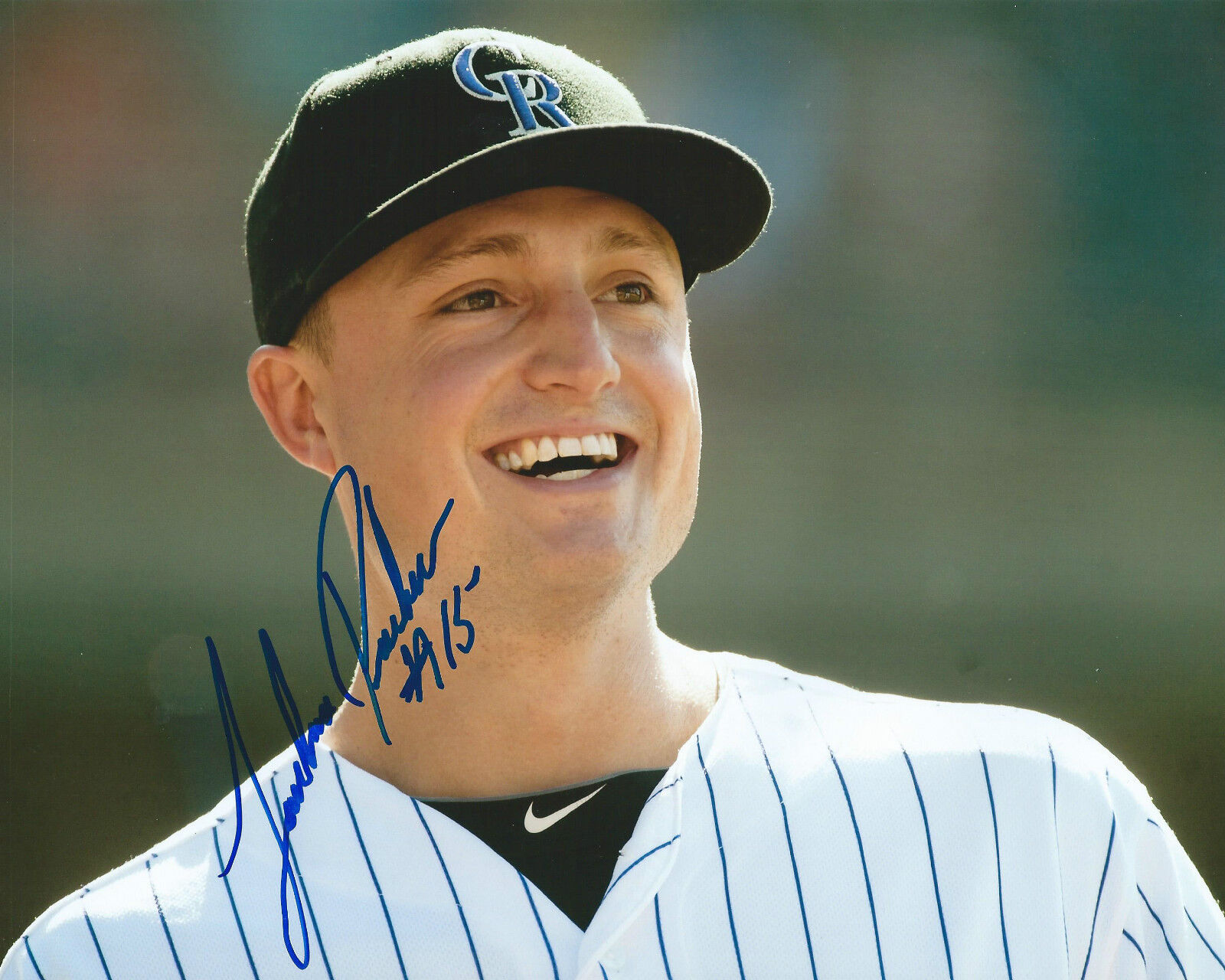 **GFA Colorado Rockies *JORDAN PACHECO* Signed 8x10 Photo Poster painting J8 COA**