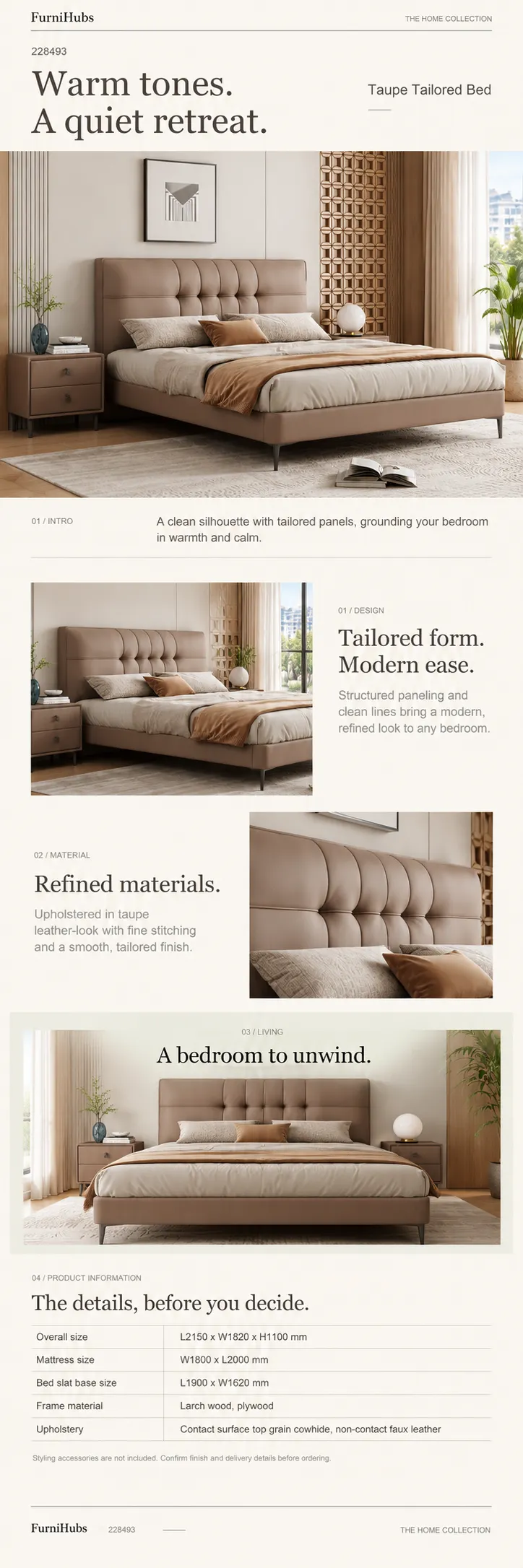 Upholstered Bed 228493