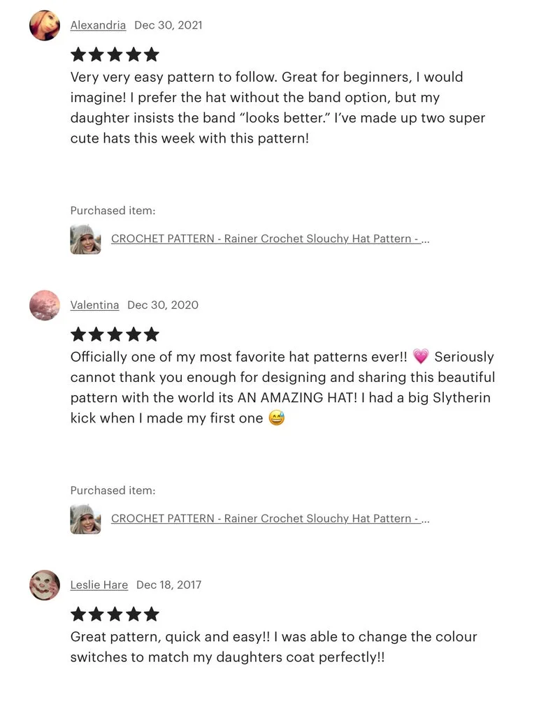 CROCHET PATTERN - Rainer Crochet Slouchy Hat Pattern - Striped Crochet Slouchy Hat Pattern - Easy Crochet Pattern - Striped Crochet Hat