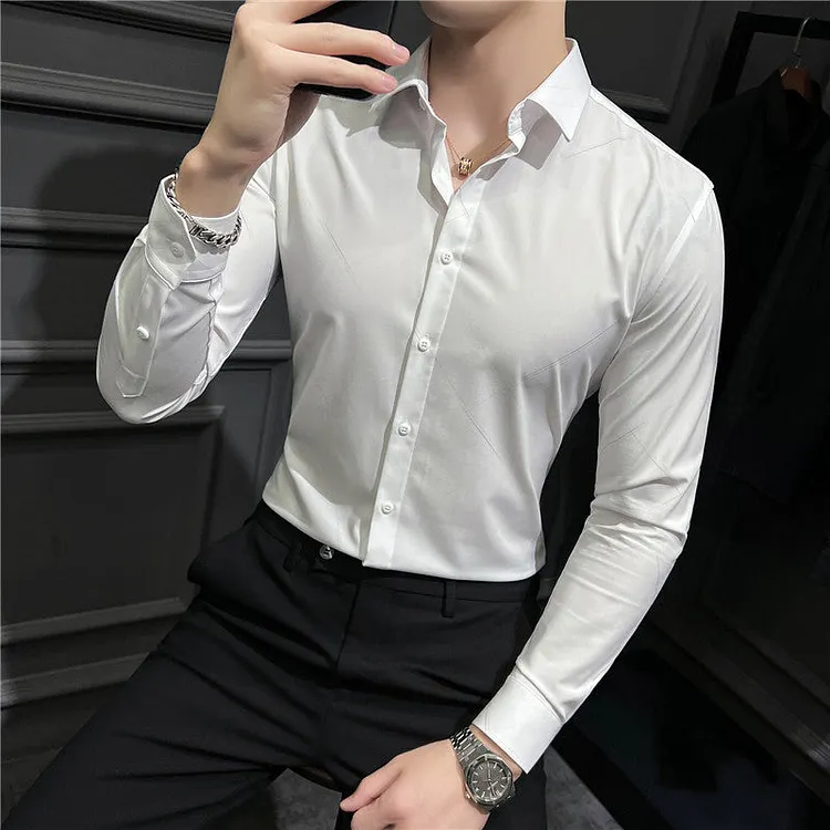 Men Shirts Business Casual Shirt