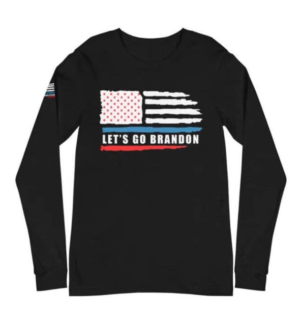 Let's Go Brandon Art USA Flag Long Sleeve Shirts