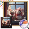 uk.everydayedeals (Limited Stock)Diamond Painting - Round AB Drills - Winter Night Mouse(45*45cm)