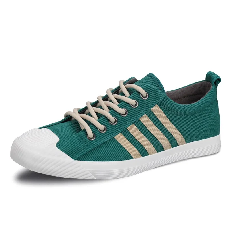 Nine o'clock Canvas Sneakers for Men Anti-skid Vulcanized Shoes Men Casual Shoes Lace-up Flats Male Footwear Outdoor Breathable