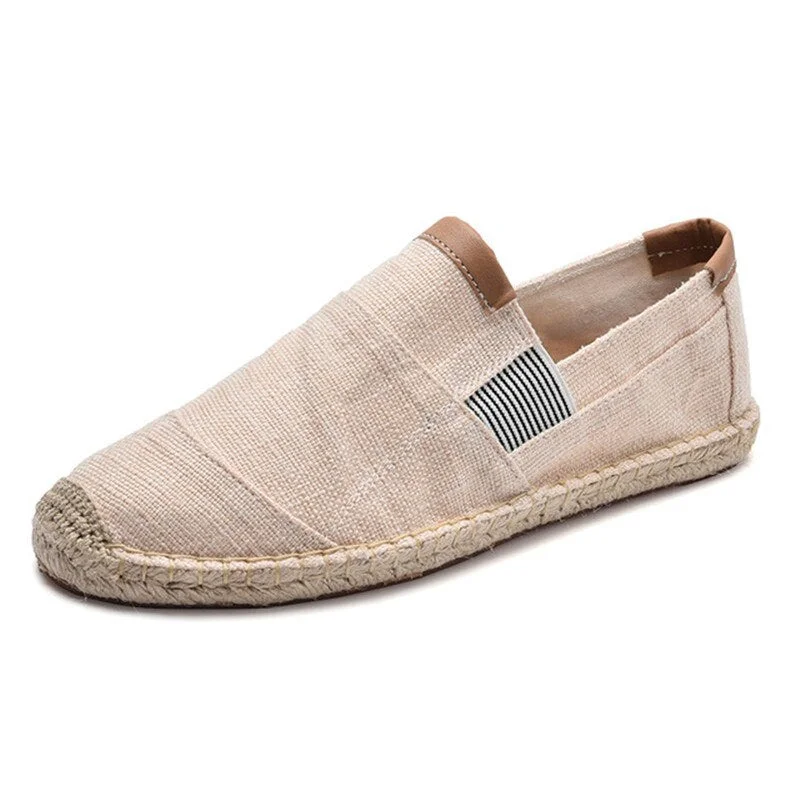 Mens Shoes Casual Male Breathable Canvas Casual Shoes Men Chinese Fashion Soft Slip On Espadrilles For Men Loafers