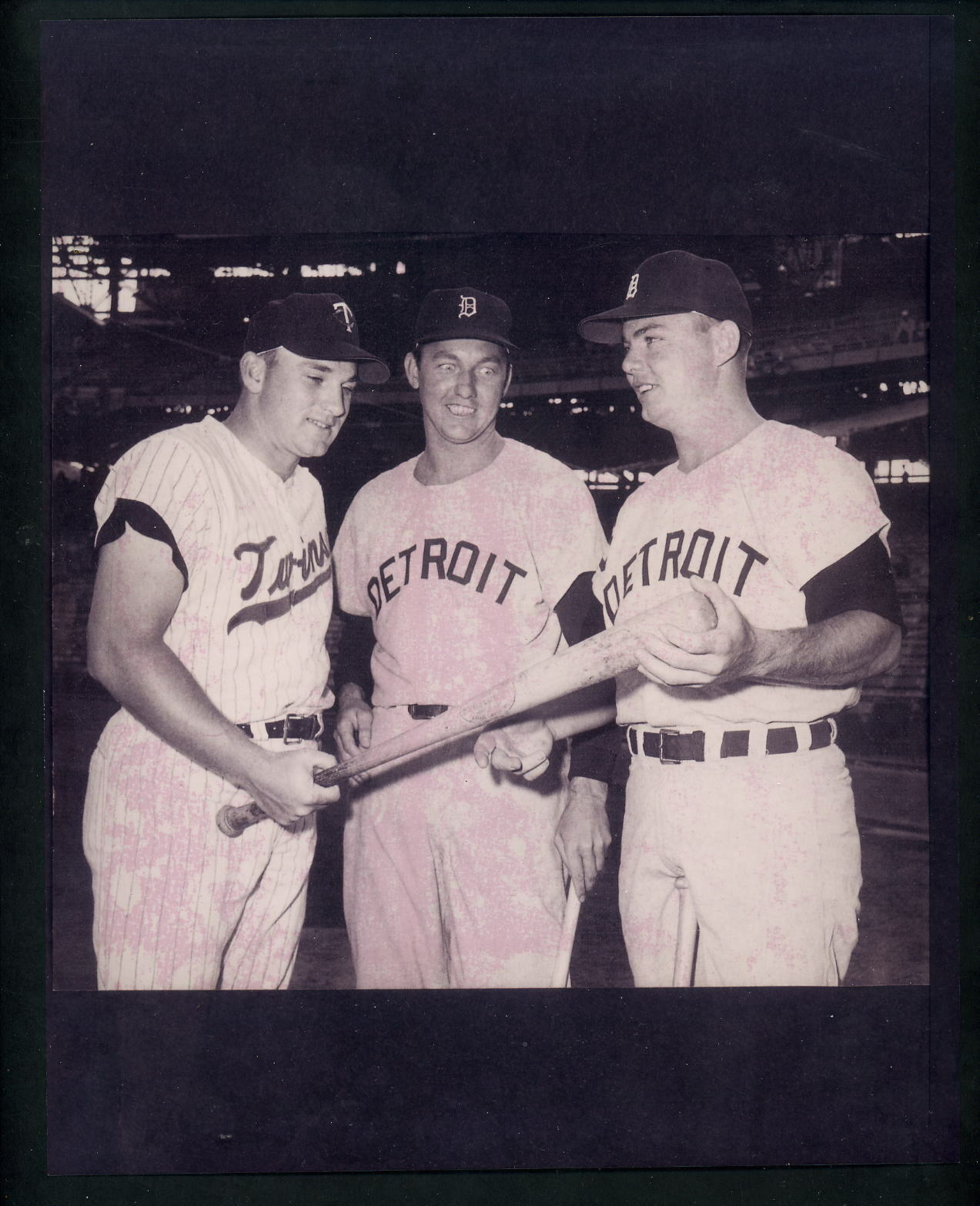 Al Kaline Norm Cash Harmon Killebrew c. 1960's Type IV Press Photo Poster painting Tigers Twins