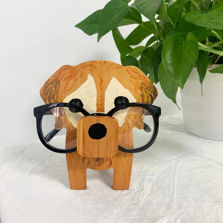 Golden Retriever Dog Eyeglasses Stand