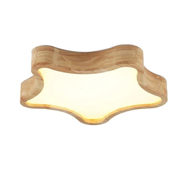 Novelty Rounded Star Flush Mount Light LED Baby Kids Bedroom Ceiling Lights - Appledas