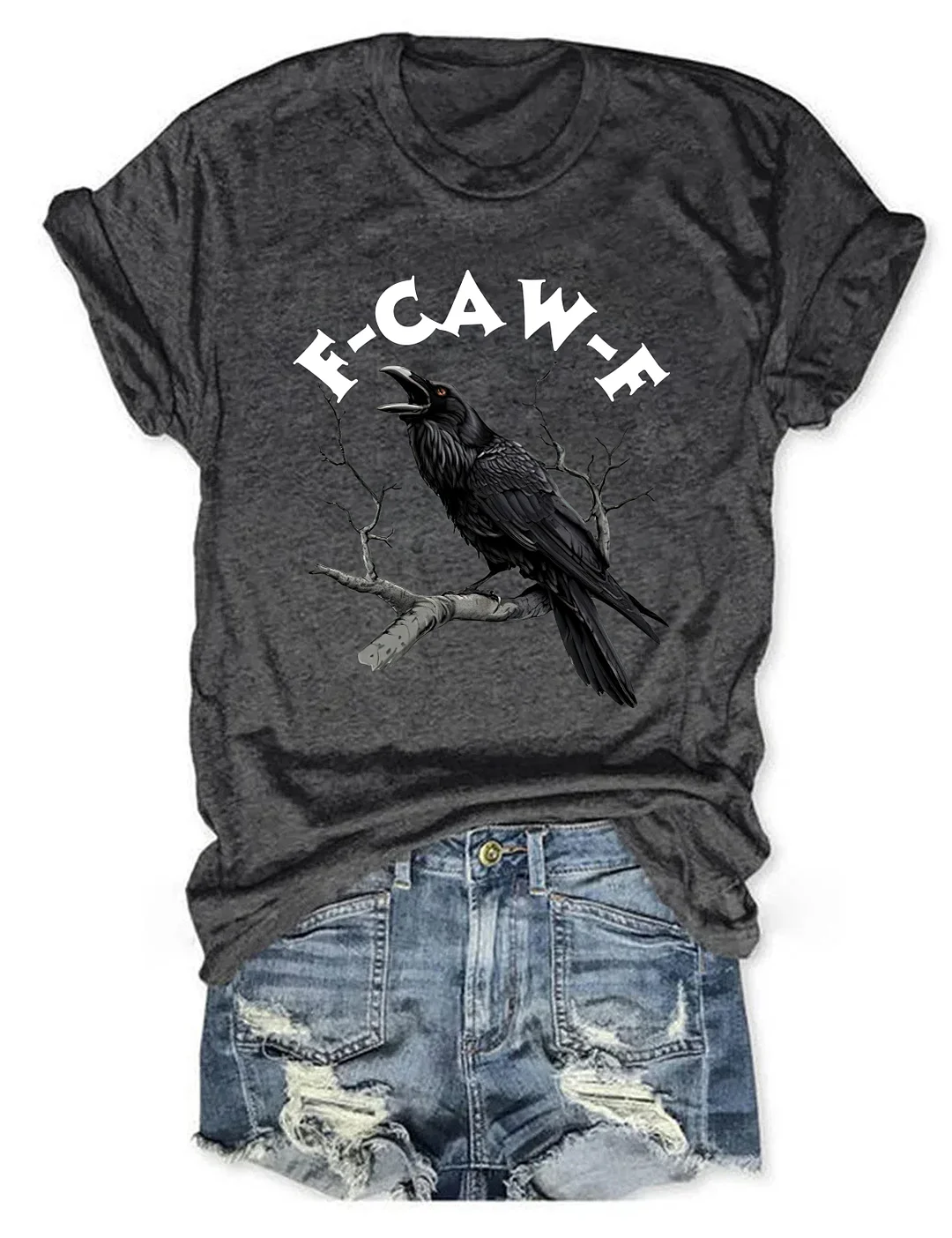 F-Caw-F Funny Crow T-shirt