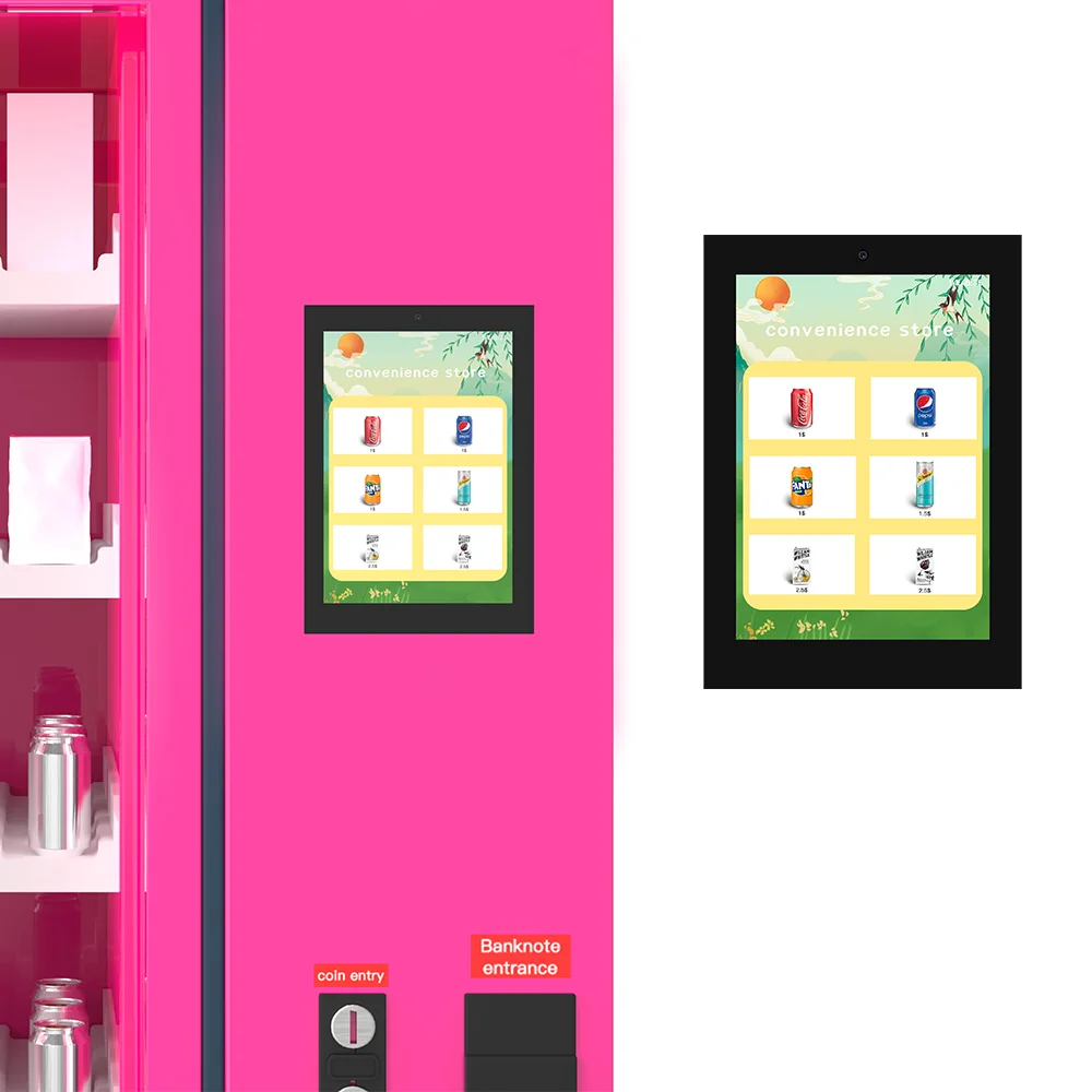 HMI Kiosk 8/10 Inch NFC-Enabled Tap to Pay Embedded in Beverage Drink Snack RFID Vending Machine Android Tablet