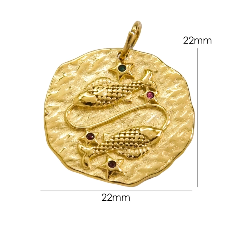 3 Pieces 304 Stainless Steel Rhinestones Constellation Pendant