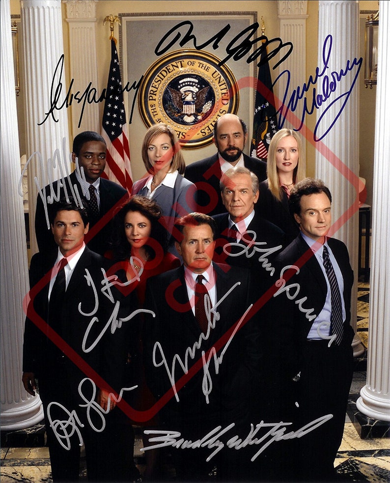 The West Wing cast 8.5x11 Autographed Signed Reprint Photo Poster painting