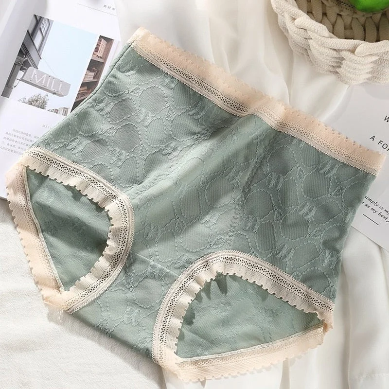 New Women's Underwear Sexy Lace Panties Plus Size French Fashion Comfort Briefs High Waist Seamless Underpants Female Lingerie