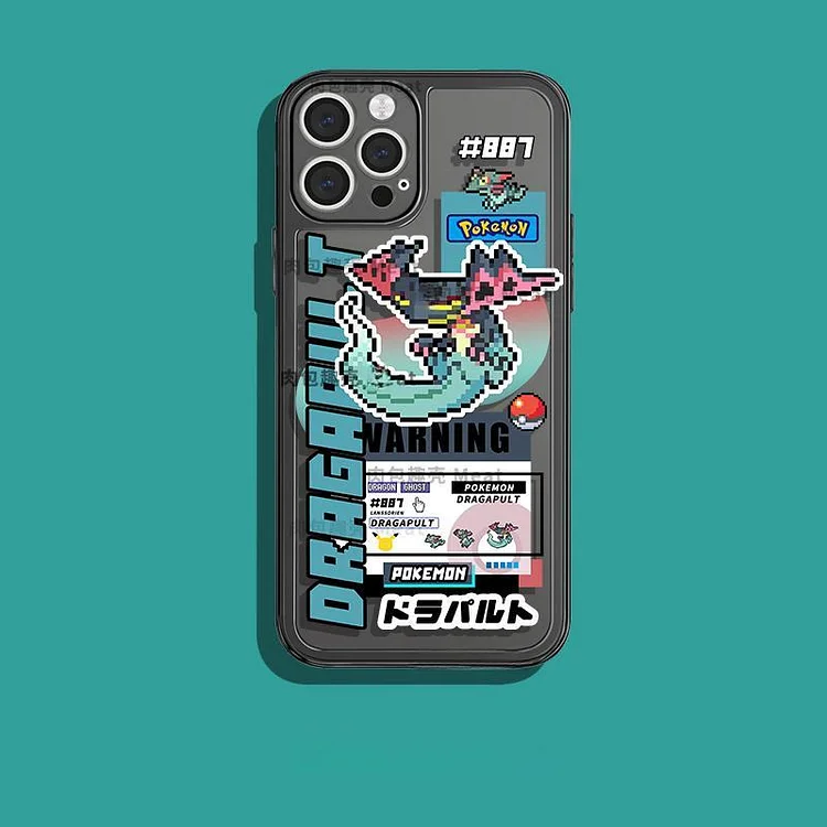Pokemon Dragapult Pixel Style Cute IPhone Case weebmemes