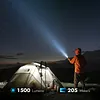 X4 High-Intensity Flashlight With Stepless Dimming And Long Battery Life For Outdoor Lighting With RGB Color Light