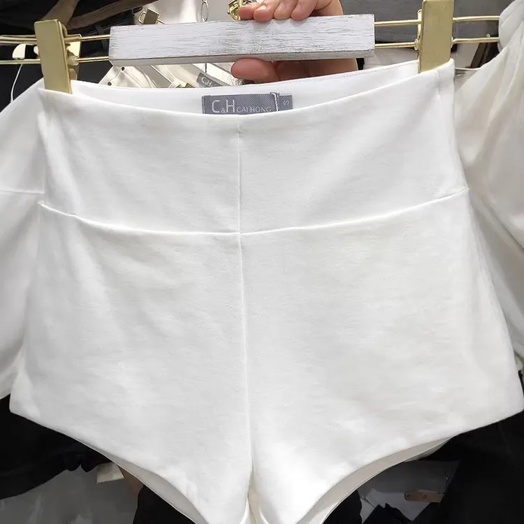 Classic Women's Tailored Shorts with High Waist and Belt Loops