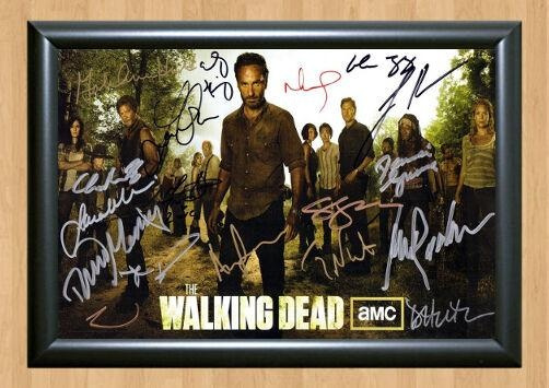 The Walking Dead Season 3 Cast Signed Autographed Photo Poster painting Poster Print Memorabilia A4 Size