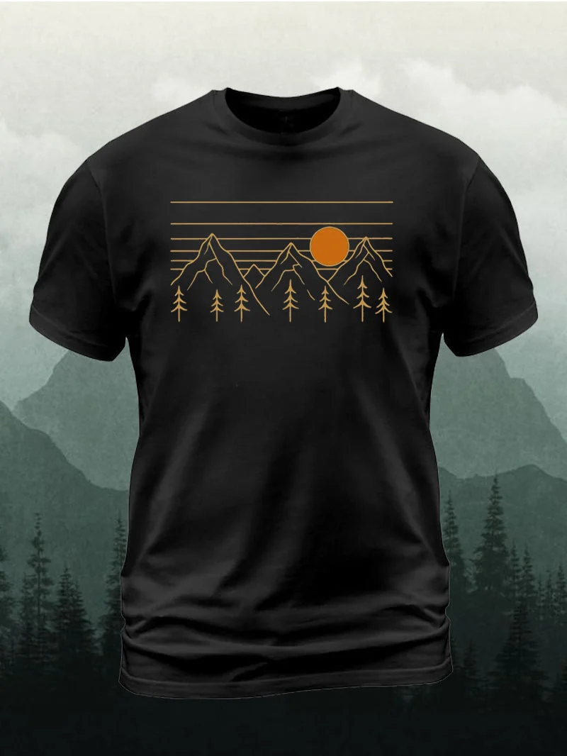 Men's Golden Forest Short-Sleeved Shirt in  mildstyles