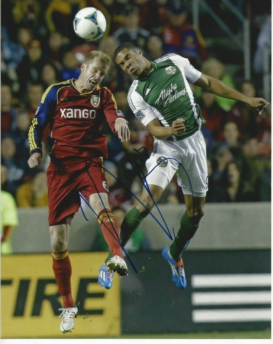 Nat Borchers Autographed 8x10 Real Salt Lake FCC713