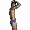 Vertical Stripes Stretch Sexy Hollow Briefs