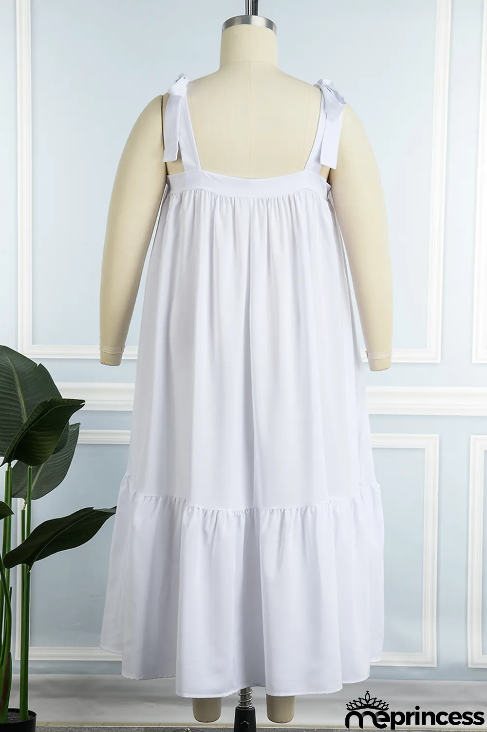 White Plus Size Casual Solid Fold Vests Solid Color Square Collar A Line